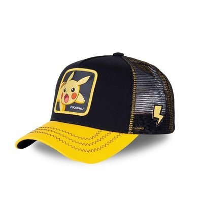 CapsLab czapka z daszkiem Casquette Trucker Pokemon Pikachu black / yellow (kolekcja młodzieżowa)