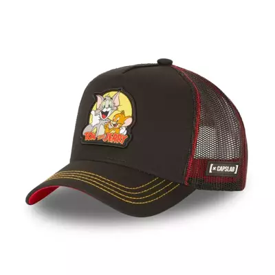 CapsLab czapka z daszkiem Casquette Trucker Tom&Jerry Classic black/red