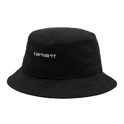 Carhartt WIP kapelusz Script Bucket Hat black / white