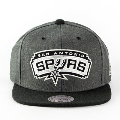 Czapka z daszkiem Mitchell and Ness snapback G3 Logo San Antonio Spurs charcoal / black 