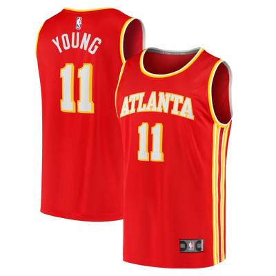 Fanatics koszulka koszykarska Replica Jersey NBA Icon Edition Fast Break Atlanta Hawks Trae Young red (kolekcja młodzieżowa)