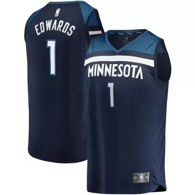 Fanatics koszulka koszykarska Replica Jersey NBA Icon Edition Minnesota Timberwolves Anthony Edwards navy (kolekcja młodzieżowa)