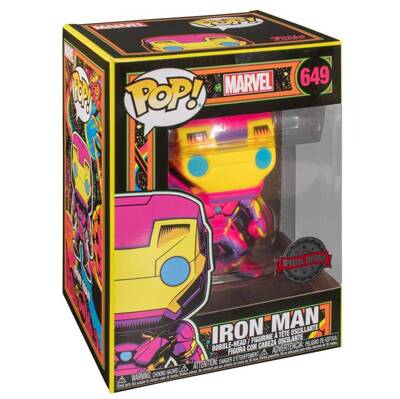Funko Pop figurka kolekcjonerska Black Light Marvel Iron Man 649 (special edition)