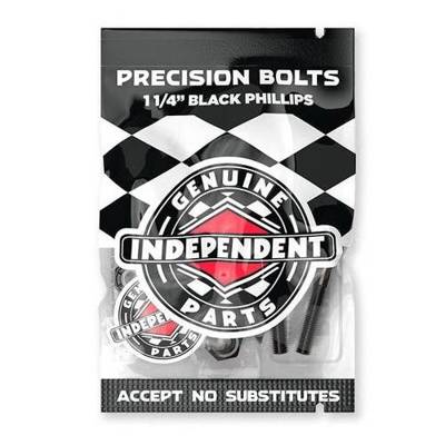 Independent Trucks montażówki do deskorolki Precision Bolts Krzyżak In black 1 1/4"