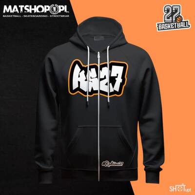 KS27 Katowice x Matshop.pl bluza rozpinana z kapturem unisex Graffiti #Rodzina27 black