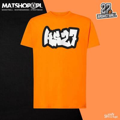 KS27 Katowice x Matshop.pl koszulka unisex Graffiti orange