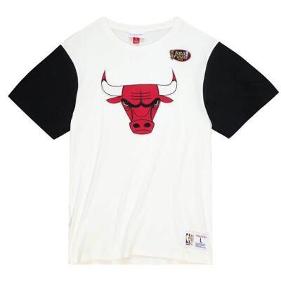 Mitchell and Ness koszulka koszykarska Color Blocked NBA Chicago Bulls cream / black