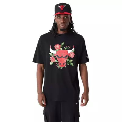 New Era koszulka męska Graphic Floral NBA Chicago Bulls