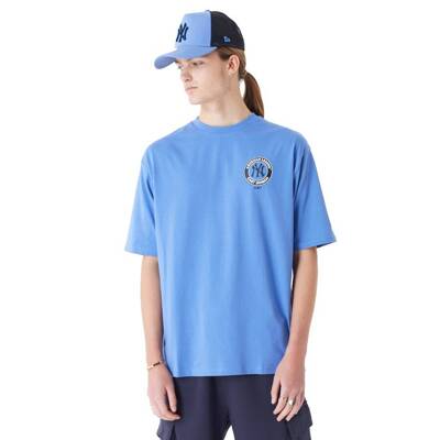 New Era koszulka męska New York Yankees MLB Player Graphic Blue Oversized T-Shirt blue