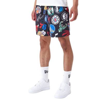 New Era krótkie spodenki męskie NBA Team All Over Print Shorts red