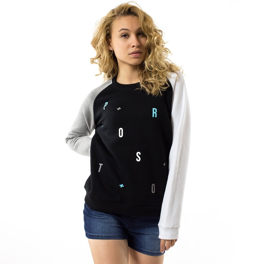 Bluza Damska Prosto Klasyk Crewneck WMNS Coldletter Black Black ...