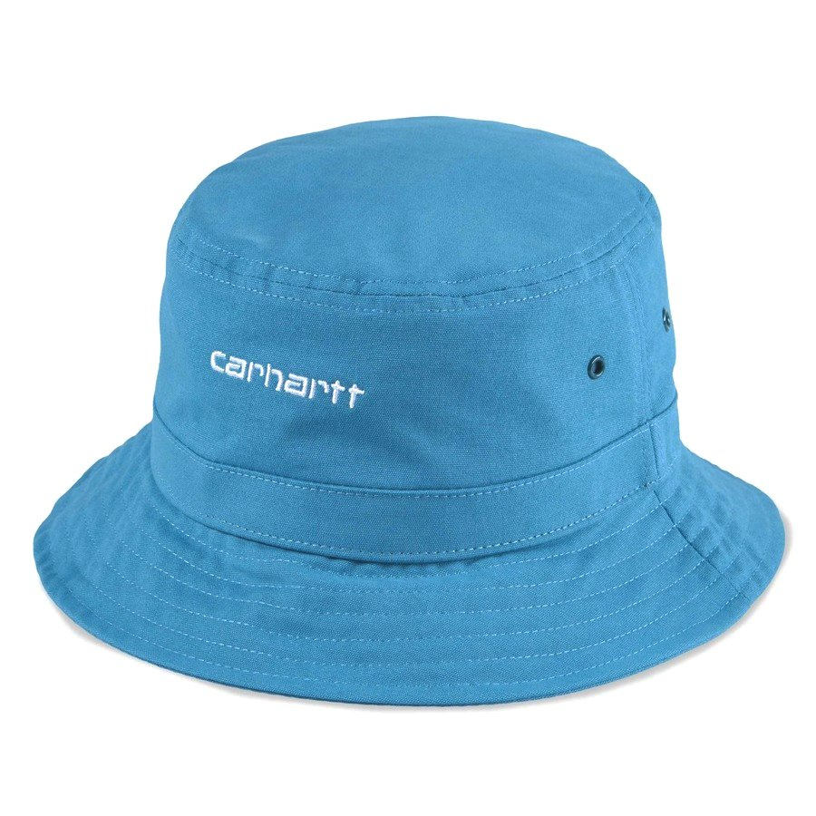 Kapelusz Carhartt WIP Script Bucket Hat pizol / white ODZIEŻ I