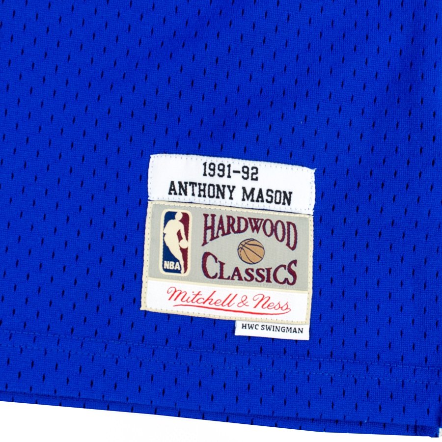 1991-92 Anthony Mason Game Worn & Signed New York Knicks Jersey, Lot  #59701