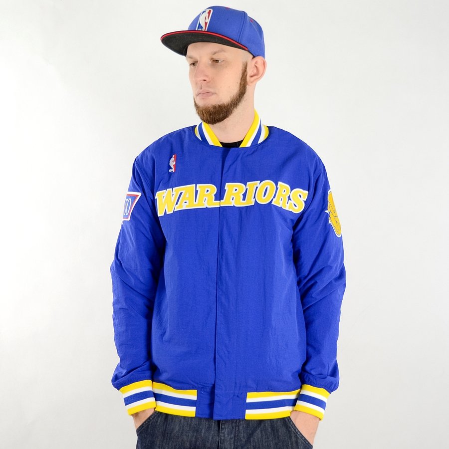 Kurtka Mitchell And Ness Authentic Warm Up Jacket Golden State Warriors