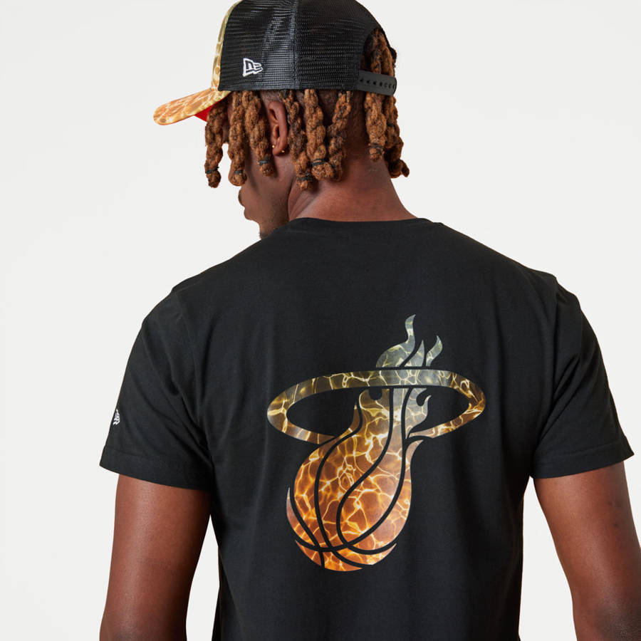 Official New Era NBA Team Graphic Miami Heat T-Shirt C2_264