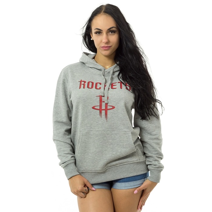 Bluza damska z kapturem New Era hoody NBA Team Logo Houston Rockets grey heather M