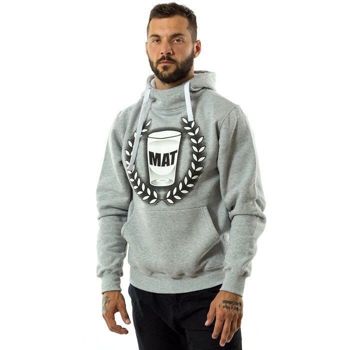Bluza męska MAT Wear hoody Logo Shadow grey heather