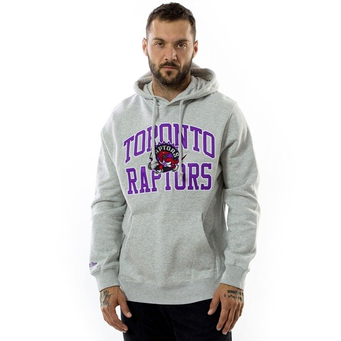 Bluza męska Mitchell and Ness hoody Playoff Win Hoody Toronto Raptors light grey heather