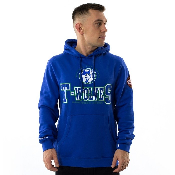 Bluza męska Mitchell and Ness hoody Technical Foul Minnesota Timberwolves royal