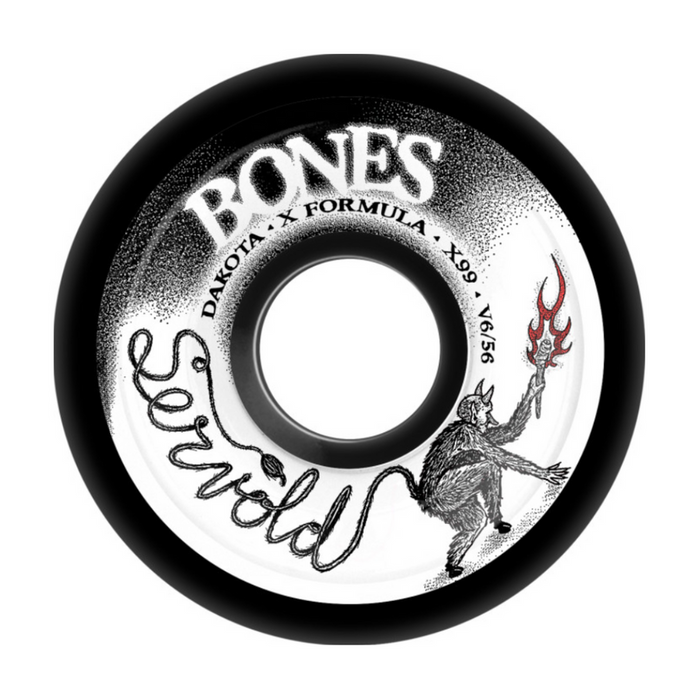 Bones Wheels koła do deskorolek X-Formula Servold Eternal Search V6 Widecut 99A 4szt. black (56mm)