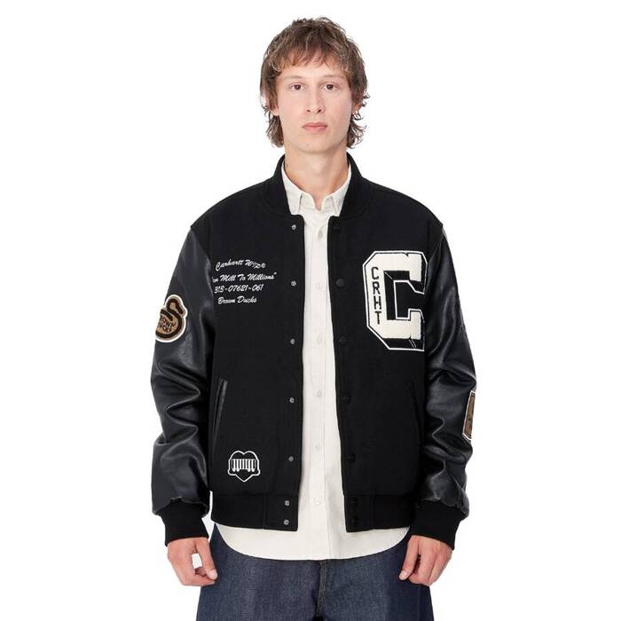 Carhartt WIP kurtka męska Brown Ducks Bomber Jacket black