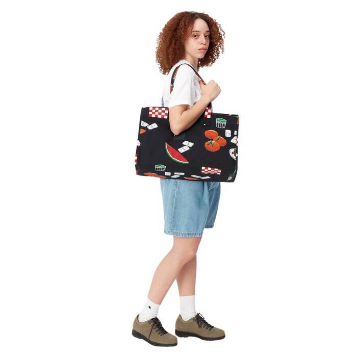 Carhartt WIP torba na ramię Canvas Graphic Beach Bag black