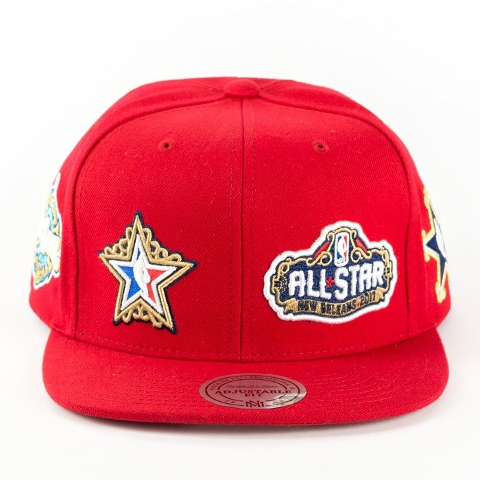 Czapka Mitchell and Ness snapback All Star Game New Orleans 2017 red 479VZ