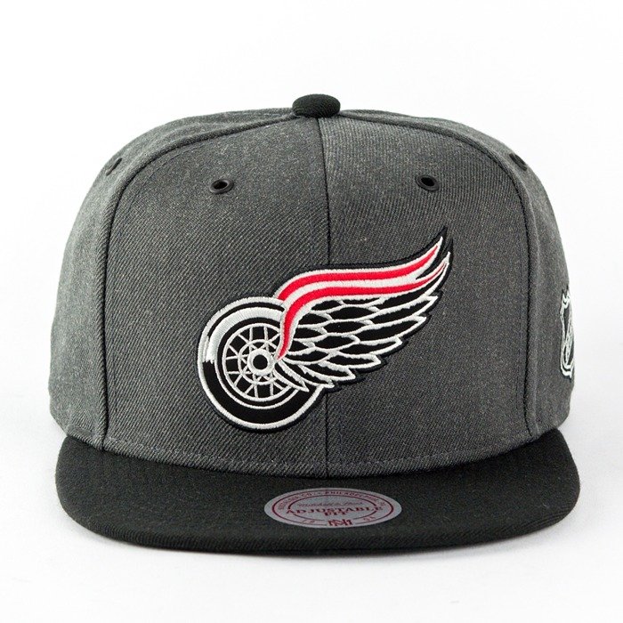 Czapka Mitchell and Ness snapback G3 Logo Detroit Red Wings charcoal / black 