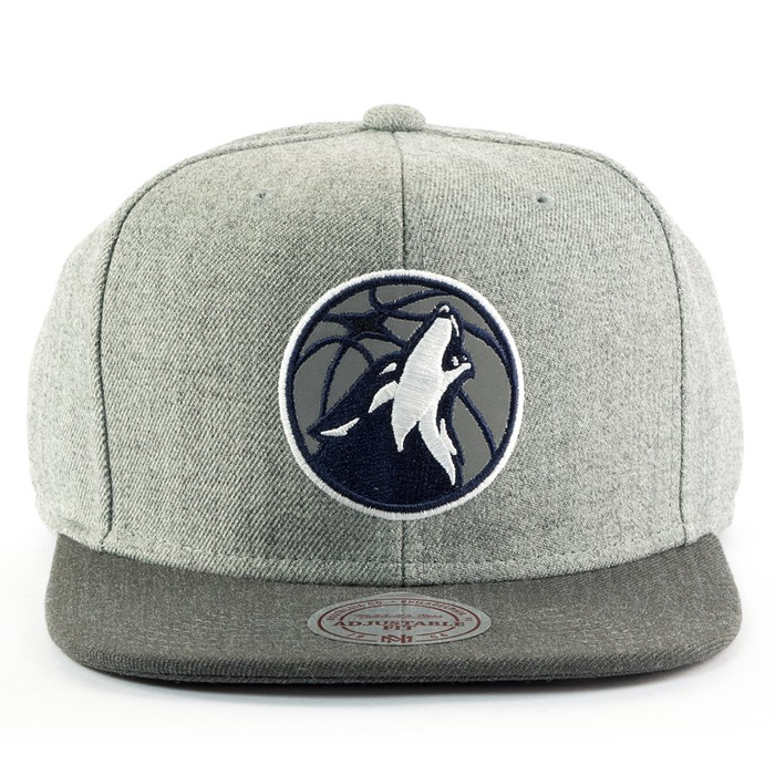 Czapka Mitchell and Ness snapback Heather Reflective Minnesota Timberwolves grey / charcoal