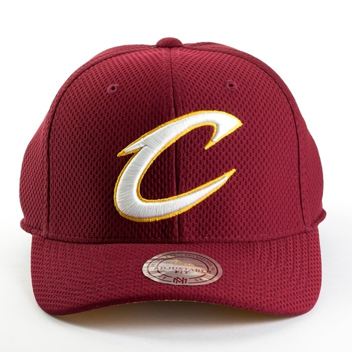 Czapka Mitchell and Ness strapback Hexagon Jersey Mesh Hook and Loop Cleveland Cavaliers burgundy