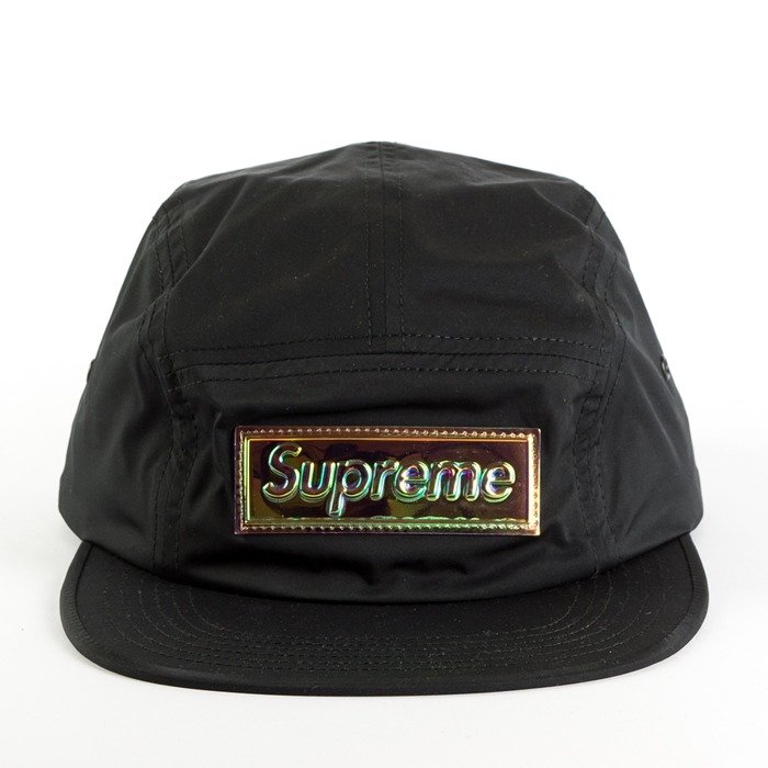 Czapka Supreme 5-panel Iridescent Logo Camp Cap black TM