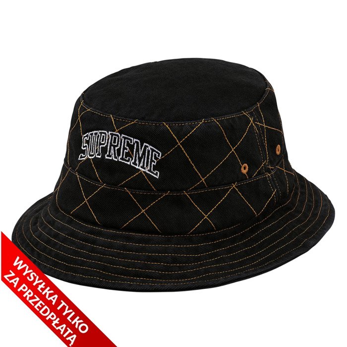 Czapka kapelusz Supreme bucket hat Diamond Stitch Crusher black