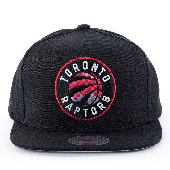 Czapka z daszkiem Mitchell and Ness snapback Easy Three Digital XL Toronto Raptors black