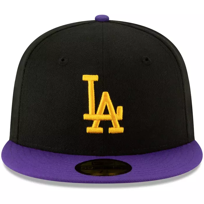 Czapka z daszkiem New Era fitted 59FIFTY MLB Los Angeles Dodgers black / purple / gold
