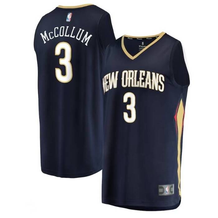 Fanatics koszulka koszykarska Replica Jersey NBA Icon Edition New Orleans Pelicans C.J Mc Collum navy