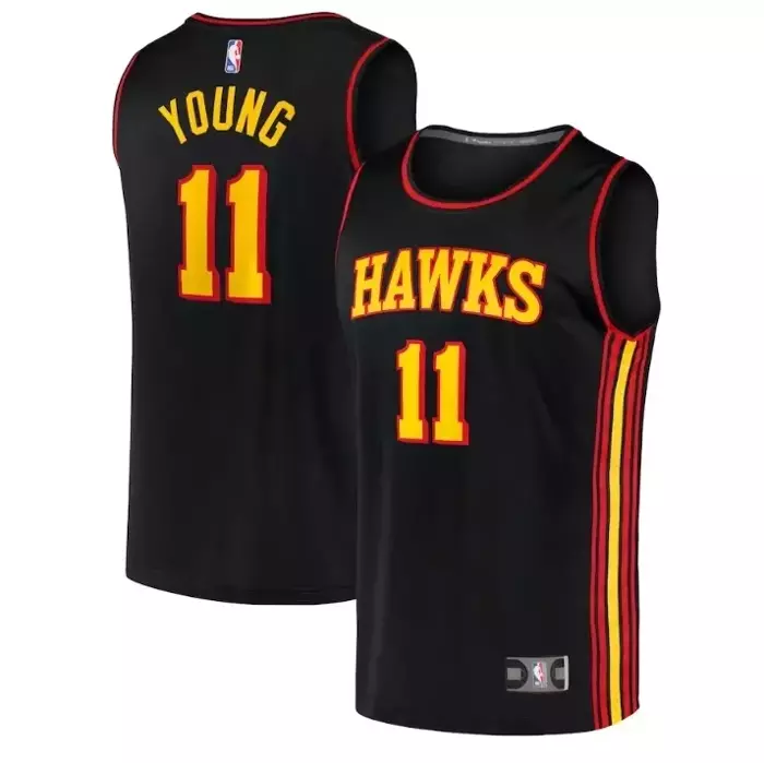 Fanatics koszulka koszykarska Replica Jersey NBA Statement Edition Atlanta Hawks Trae Young black (kolekcja młodzieżowa) 