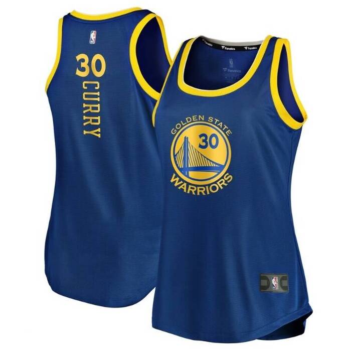 Fanatics koszulka koszykarska damska Women's Fast Break Team Tank Jersey Icon Edition NBA Golden State Warriors Stephen Curry blue