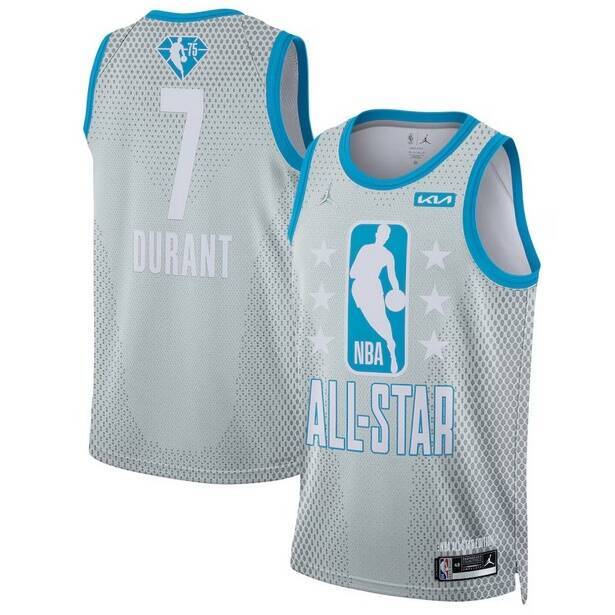 Jordan koszulka koszykarska Swingman Jersey 75th NBA All-Star Game 2022 Kevin Durant silver-blue