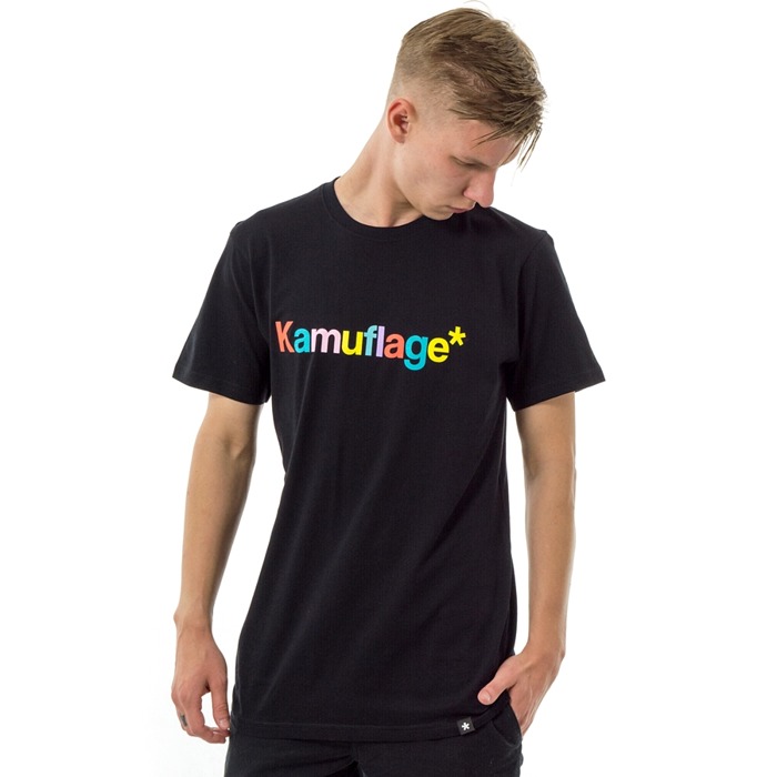 Kamuflage* Koszulka męska  t-shirt Candy Full black