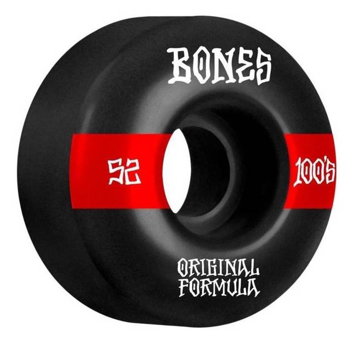 Koła do deskorolek Bones Wheels OG Formula 100 #14 V4 Wide 100A black 4szt. (52mm)