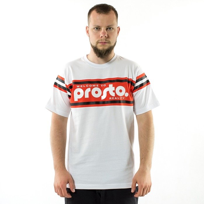 Koszulka Prosto t-shirt Support Stripes white