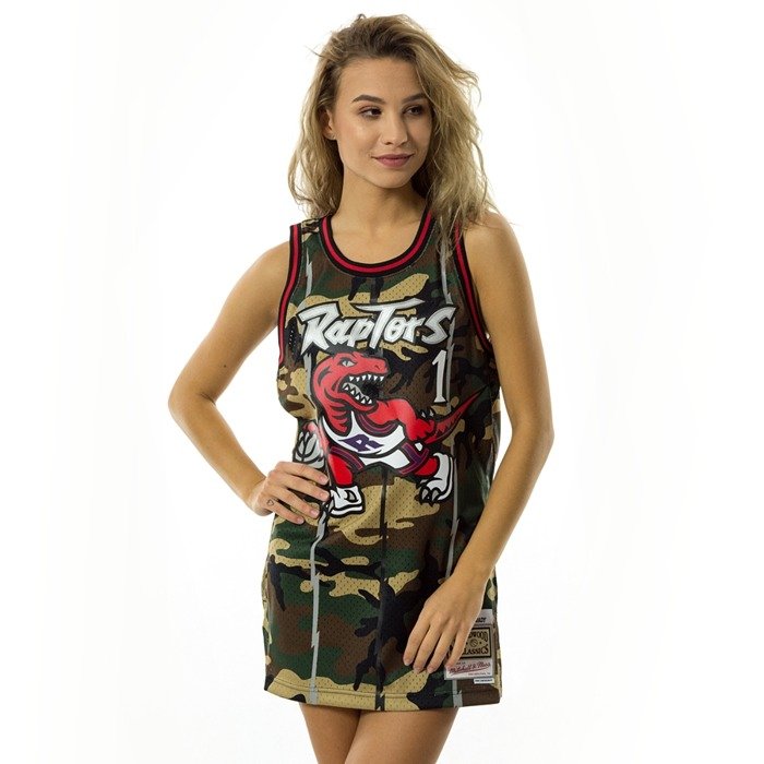 Koszulka damska Mitchell and Ness swingman jersey Camo QS Toronto Raptors Tracy McGrady woodland camo