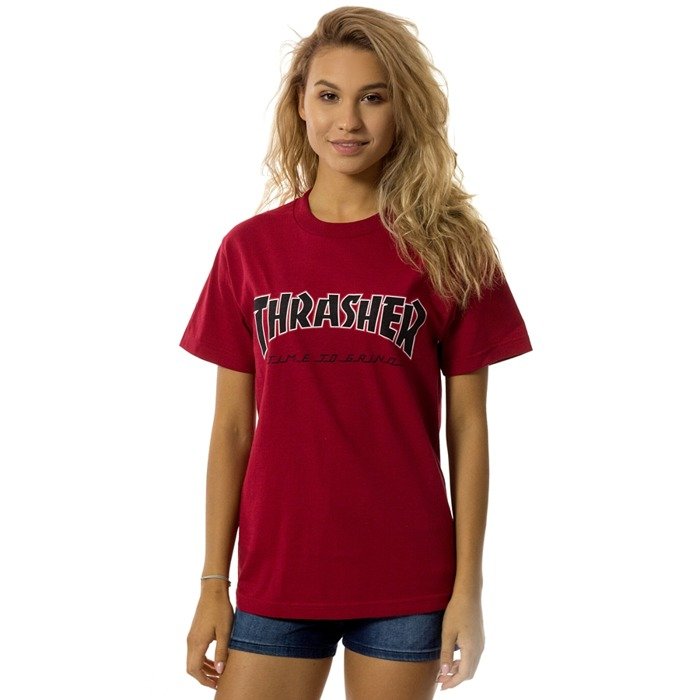 Koszulka damska Thrasher x Independent  t-shirt TTG red