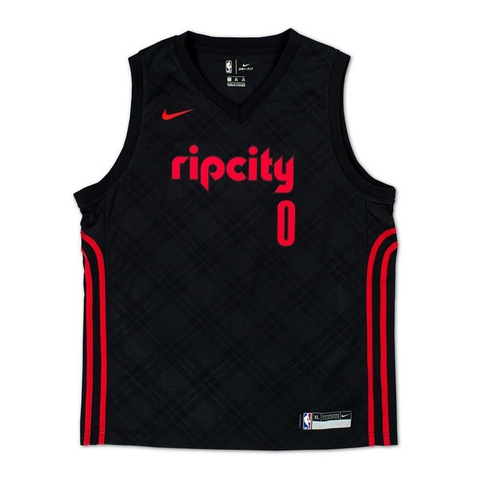 Koszulka dziecięca Nike swingman jersey City Edition ES Portland Trail Blazers Damian Lillard black (EZ2B7BY1P-TRADL)