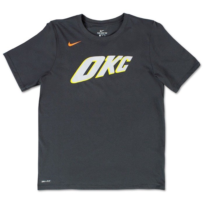 Koszulka dziecięca Nike t-shirt City Edition ES Oklahoma City Thunder anthracite / white (EZ2B7NAAETHU)