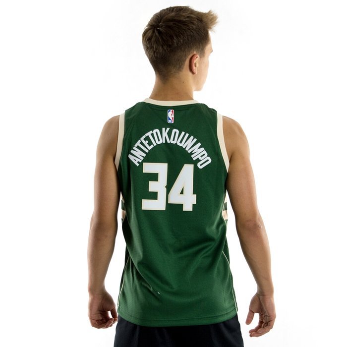 Koszulka koszykarska NBA Nike swingman jersey Icon Edition Milwaukee Bucks Giannis Antetokounmpo green (kolekcja młodzieżowa)