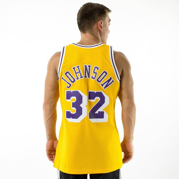 Koszulka koszykarska męska Mitchell and Ness Swingman Jersey 2.0 HWC Los Angeles Lakers Magic Johnson Home 1984-85 yellow