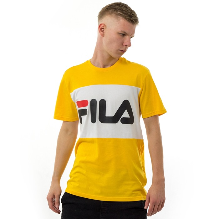 Koszulka męska FILA t-shirt Men Day citrus / bright white (681244-A218)