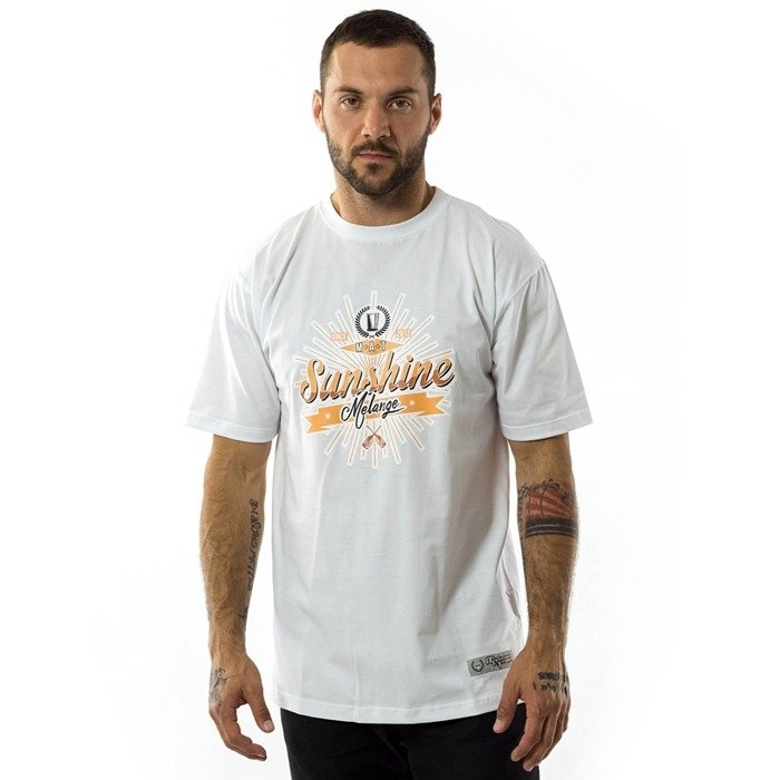 Koszulka męska Melanżowe Akcesoria Tekstylne t-shirt Sunshine Melange white