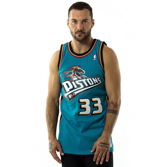 Koszulka męska Mitchell and Ness swingman jersey Detroit Pistons Grant Hill 1998-99 teal